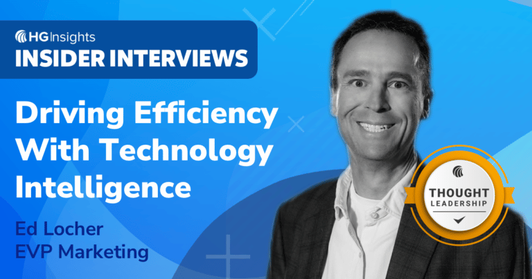 Insider Interview: Ed Locher Driving Efficiency With Technology Intelligence