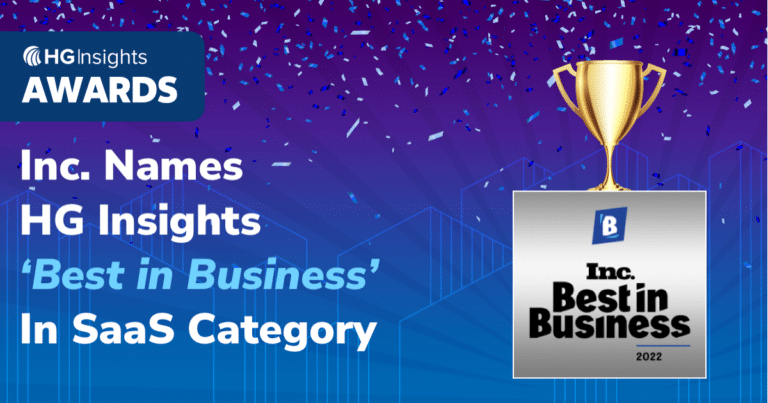 Best In Business Award for in the SaaS category