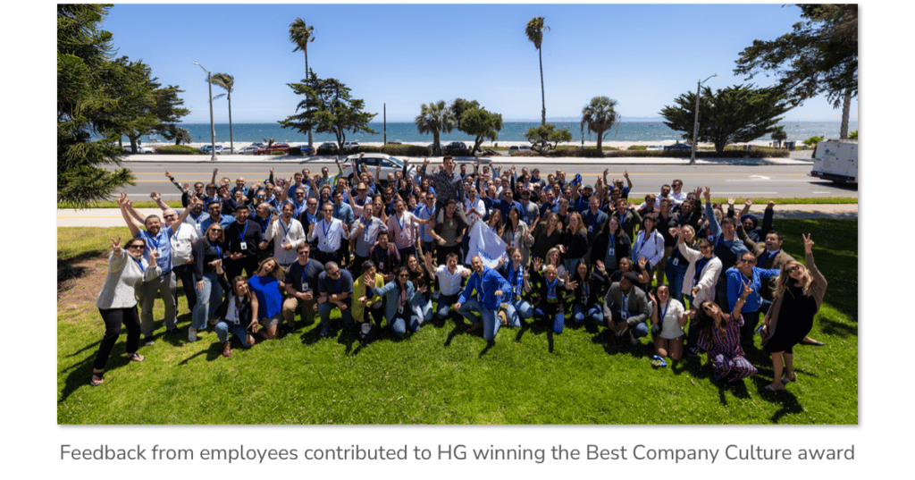 Feedback from employees contributed to HG winning the Best Company Culture award