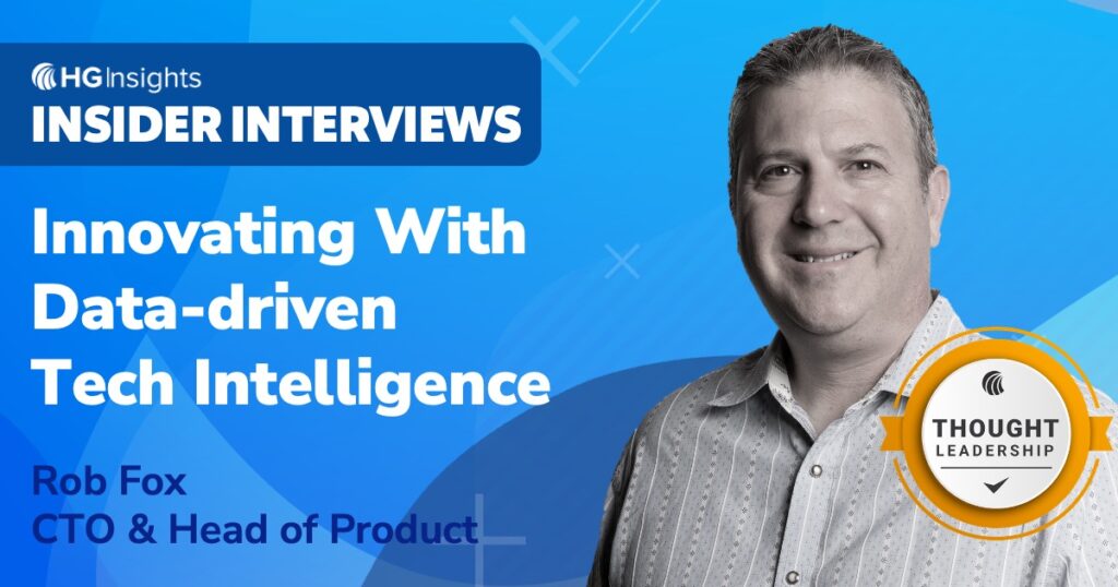 In this edition of Insider Interviews, HG Insights’ CTO Rob Fox explains the difference between data and insights, and how having patents pending on unique technologies is a surefire way for HG to continue dominating the intelligence sector for years to come.