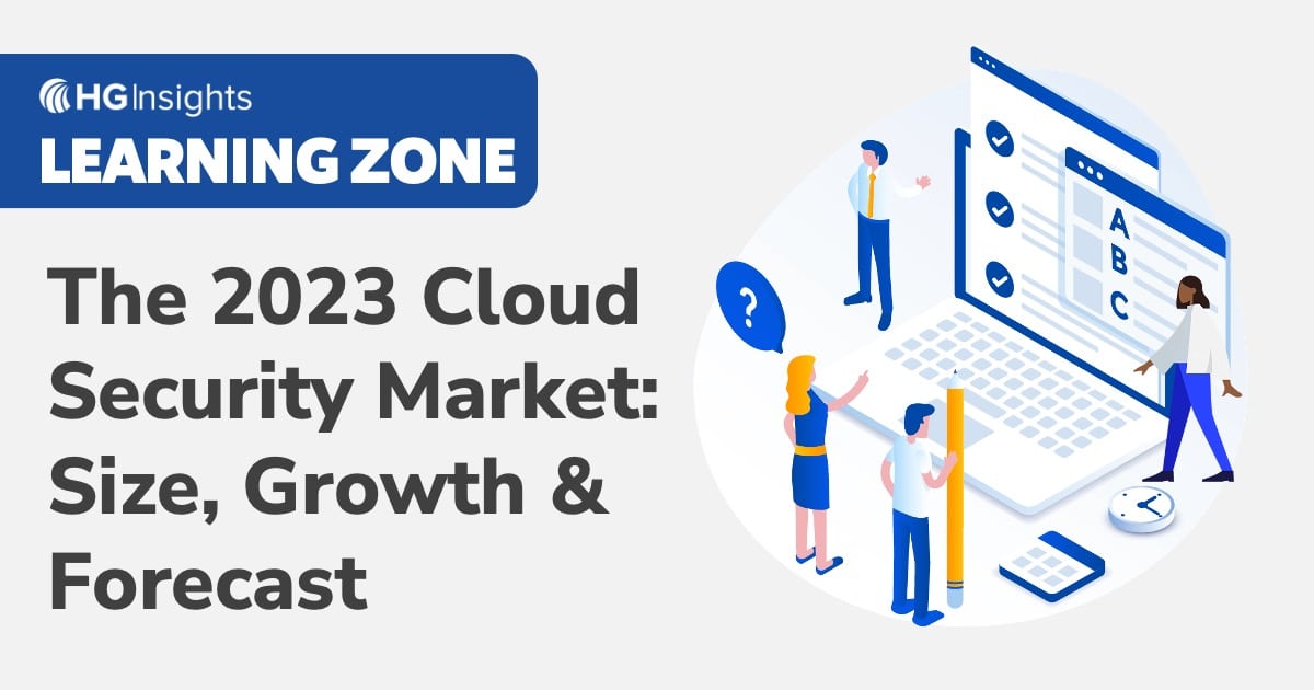 The cloud security market reached $76 billion in global spend in 2023. Read about the cloud security market size, growth & forecast by HG Insights here.