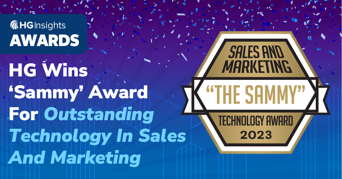 2023 Sales And Marketing Award (The Sammy) for its best-in-class Technology Intelligence.