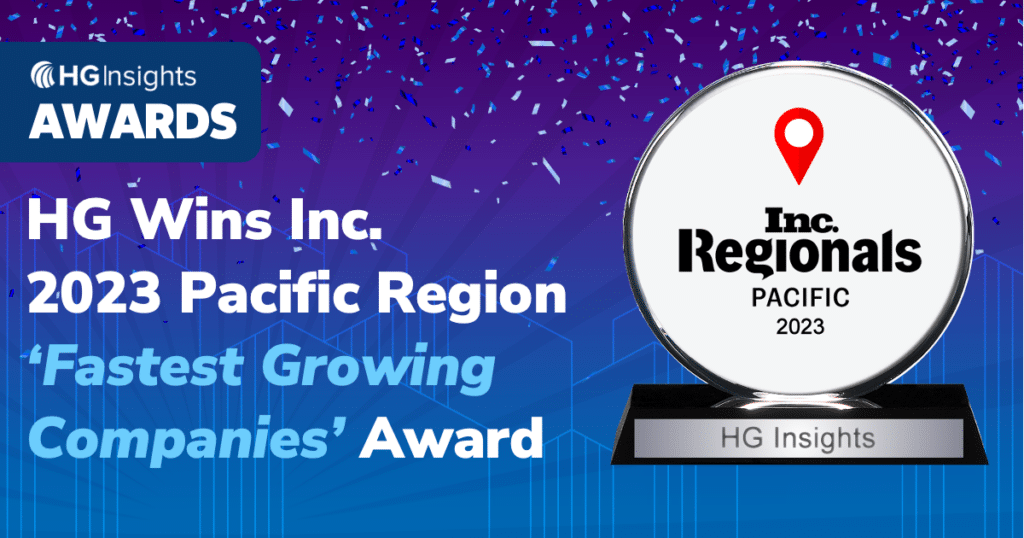 HG Wins Inc. 2023 Pacific Region ‘Fastest Growing Companies’ Award