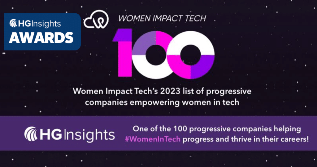 HG Insights named in Top 100 companies helping women in tech careers