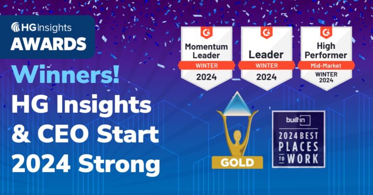 In A Strong Start To 2024, HG Insights & CEO Elizabeth Cholawsky Each Take Home Two Awards
