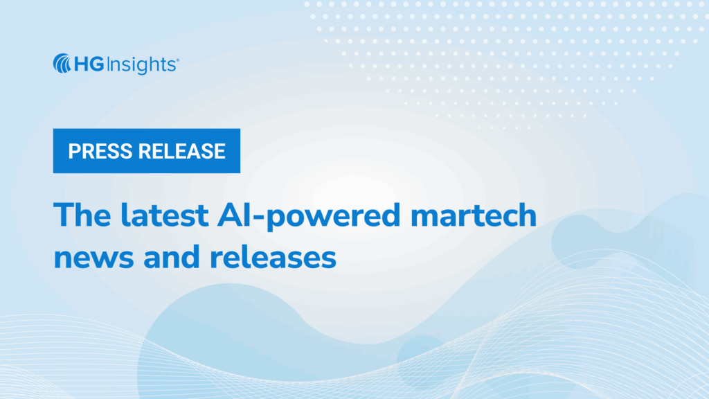 HG Insights Featured in MarTech’s “Latest AI-Powered Martech Releases”