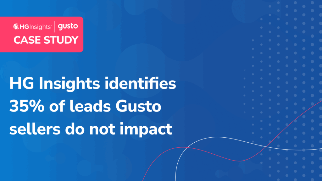 HG Insights identifies 35% of leads Gusto sellers do not impact‍