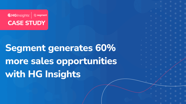 Image for: Segment generates 60% more sales opportunities with HG Insights