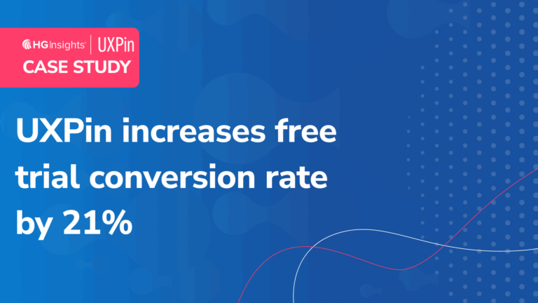 Image for: UXPin increases free trial conversion rate by 21% HG Insights