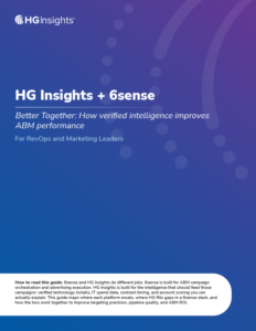 HG Insights + 6sense Better Together