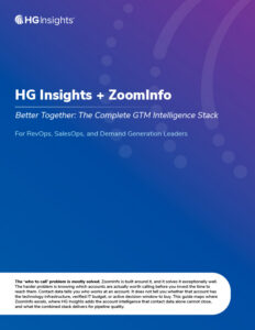 HG Insights + ZoomInfo Better Together