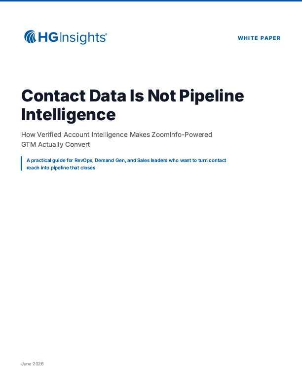 Image: Contact Data Is Not Pipeline Intelligence