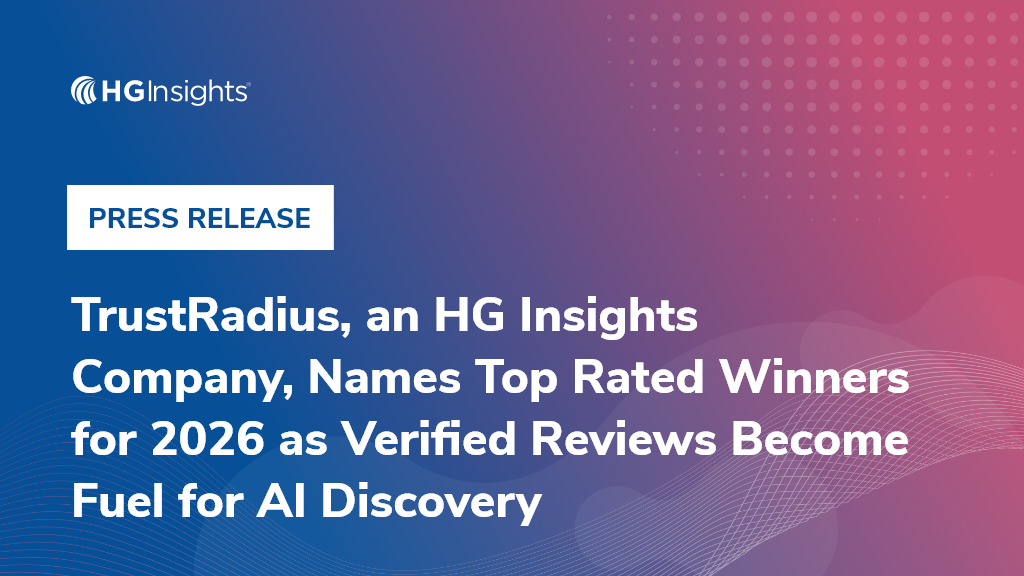 Image: TrustRadius, an HG Insights Company, Names Top Rated Winners for 2026 as Verified Reviews Become Fuel for AI Discovery