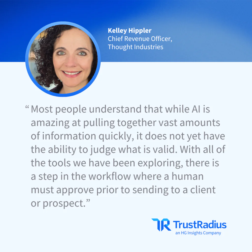 TrustRadius Quote Card Kelley Hippler