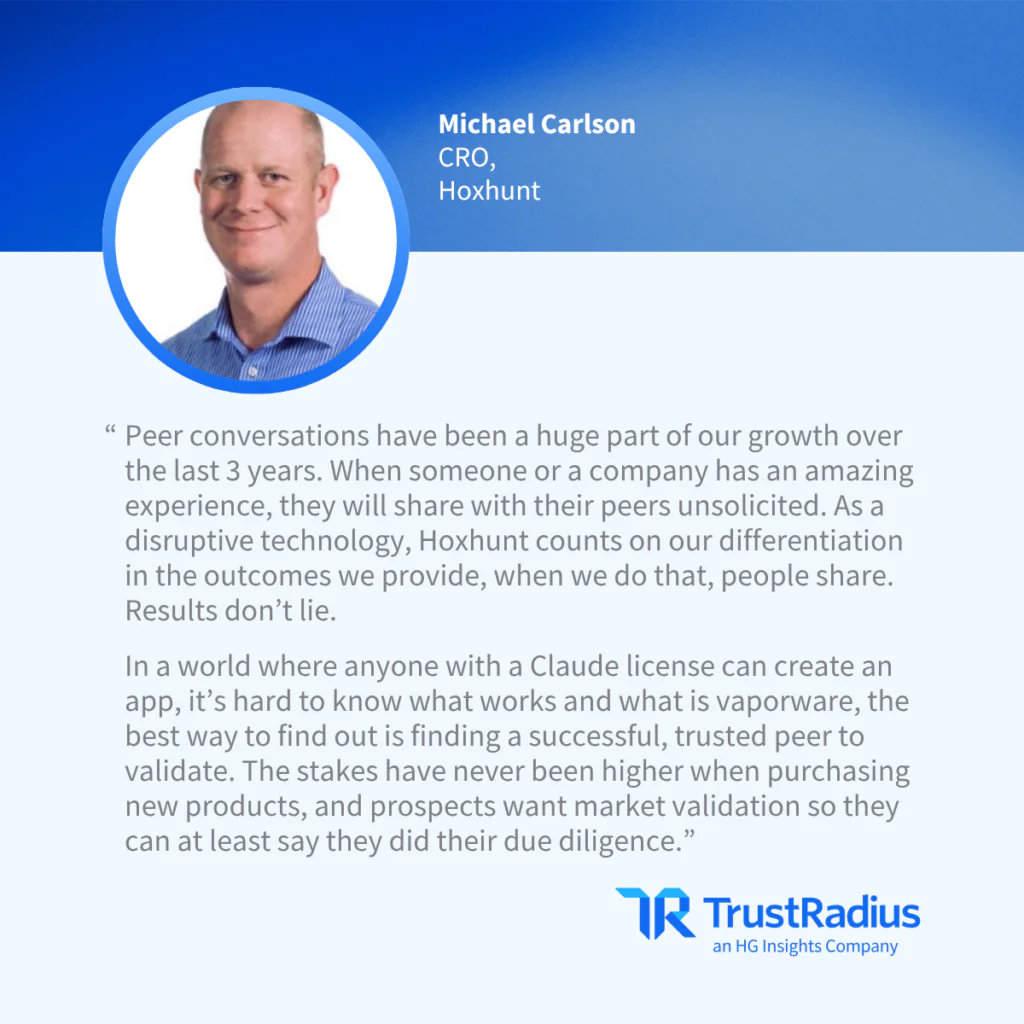 TrustRadius Quote Card Michael Carlson