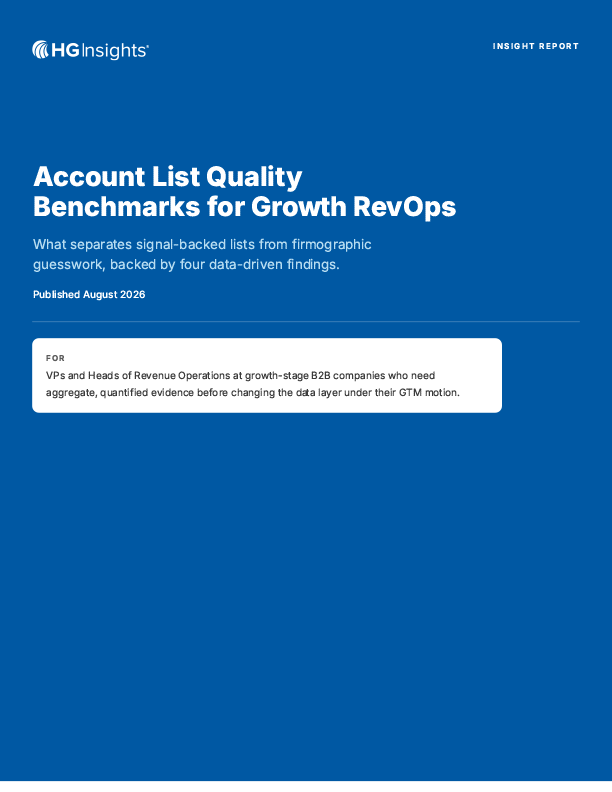 Image: Account List Quality Benchmarks for Growth RevOps
