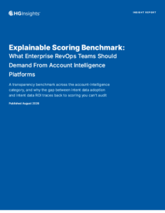 Explainable Scoring Benchmark: What You Should Demand from your Account Intelligence Platforms