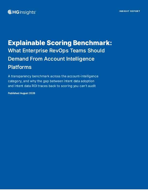 Image: Explainable Scoring Benchmark: What You Should Demand from your Account Intelligence Platforms
