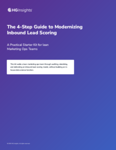 The 4-Step Guide to Modernizing Inbound Lead Scoring Starter Kit