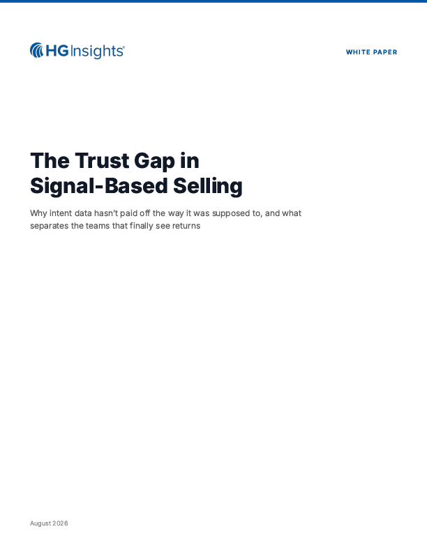 Image: The Trust Gap in Signal-Based Selling