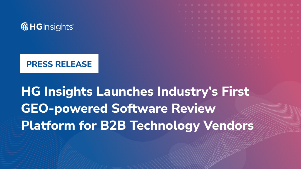 Image: HG Insights Launches Industry’s First GEO-powered Software Review Platform for B2B Technology Vendors