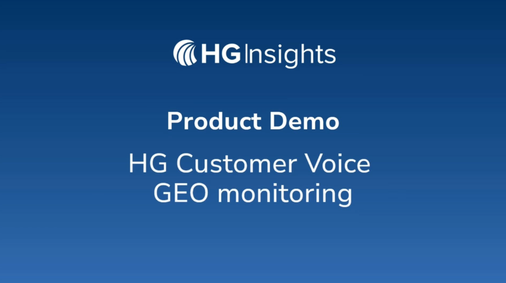 Image: HG Customer Voice GEO Monitoring: Long-Form Demo