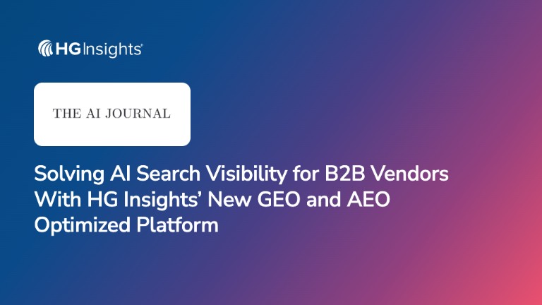 Image: Solving AI Search Visibility for B2B Vendors With HG Insights’ New GEO and AEO Optimized Platform