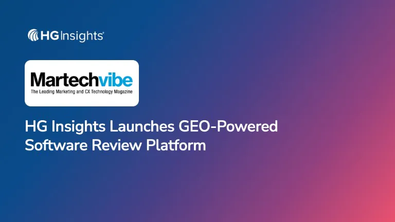Image: HG Insights Launches GEO-Powered Software Review Platform