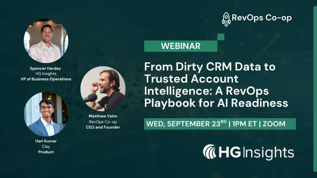 Image: From Dirty CRM Data to Trusted Account Intelligence: A RevOps Playbook for AI Readiness