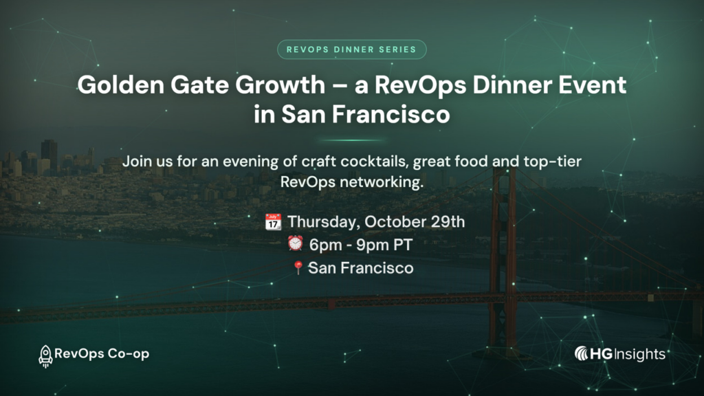 Image: Golden Gate Growth – a RevOps Dinner Event in San Francisco