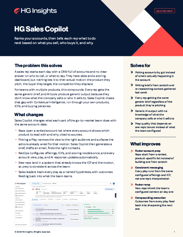 Image: HG Sales Copilot Solution Brief